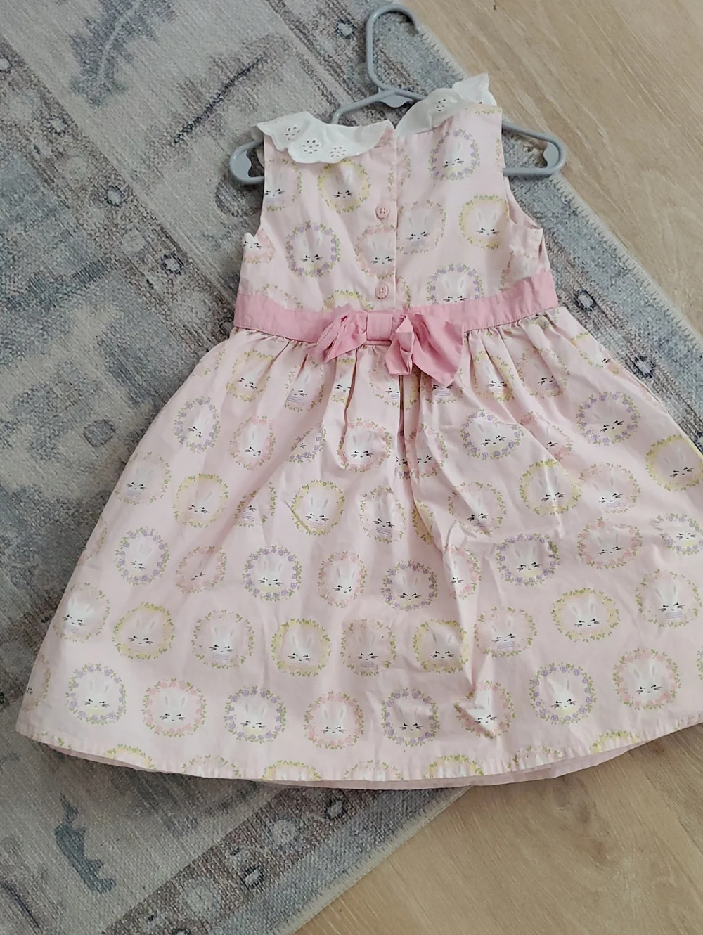 Gymboree Girls Toddler Pink Bunny Rabbit Dress Spring Jubilee Easter Sz4T